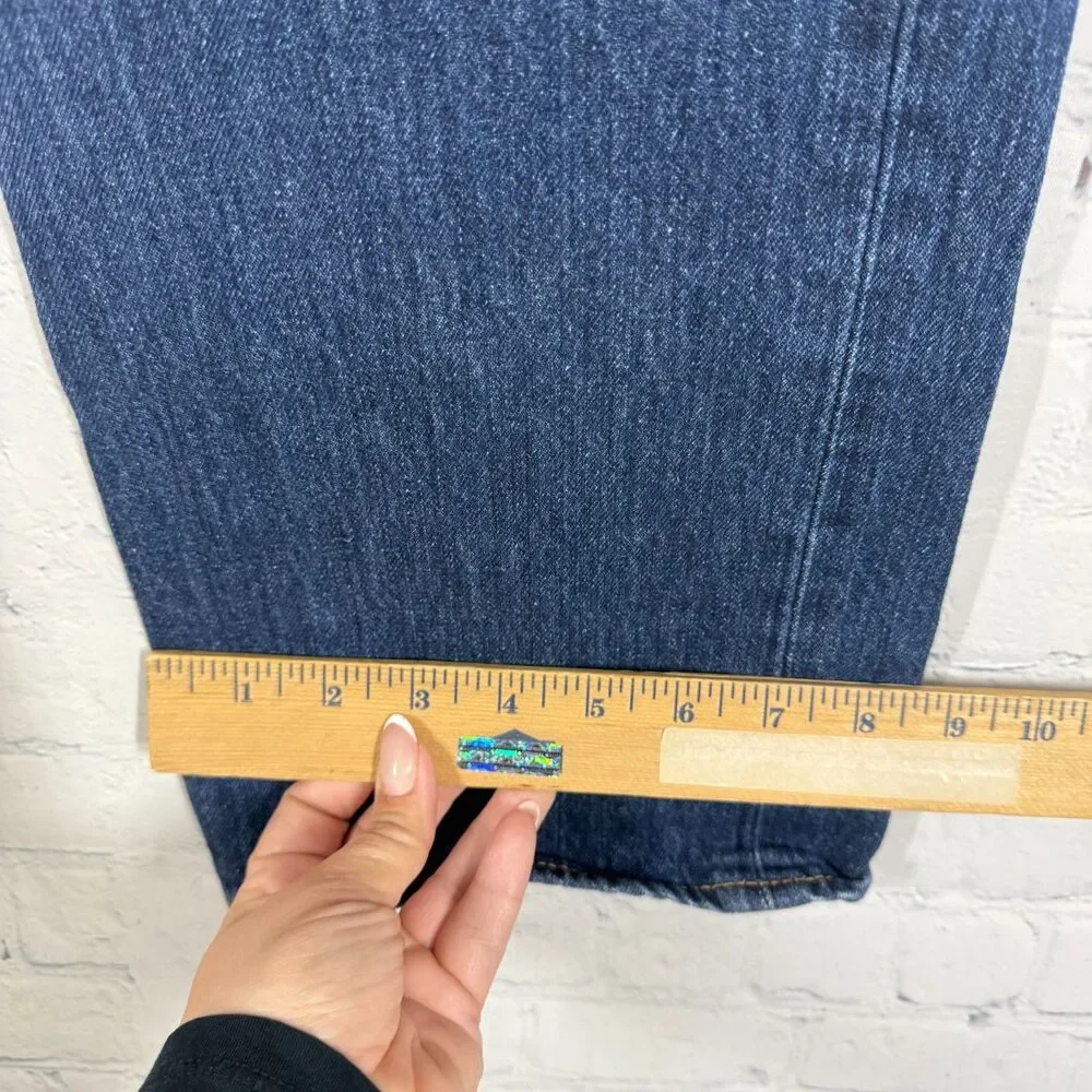 Levi’s 501 Jeans Mens 36x32 Button Fly Denim Blue Dark Wash Straight Leg Western